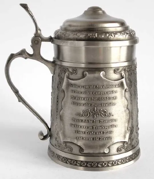 Купити Антикварний олов'яний кухоль бокал Festtag 850 мл Німеччин