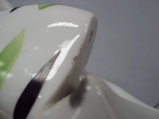 Фигура фарфор полонное ЗХК статуэтка девочка с козленком козликом высота 16 см №15610МЯ Торговий майданчик