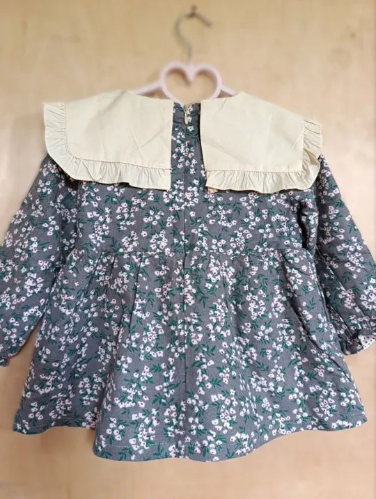 Нарядна сукня для дівчинки на осінь, тепла, приглушеного зеленого кольору, 2-3 роки Продаж