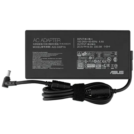 Оригинальный блок питания для ноутбука ASUS 20V, 16.5A, 330W, 6.0*3.7мм-PIN, black, RECTANGULAR З аукціону
