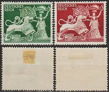 фото, 1942 - Рейх - Ювелірне мистецтво Mi.816-17 *