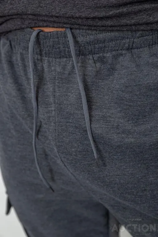 Спорт штаны мужские, цвет серый, 244R41616 Інтернет-аукціон