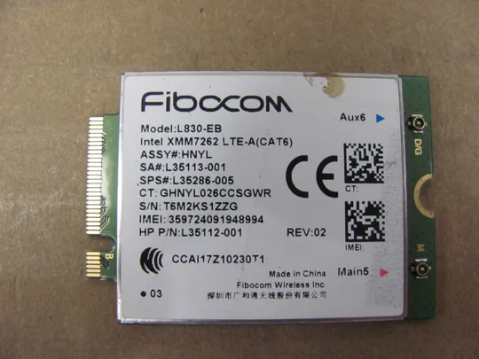 790-17 4G Модем Fibocom L830-EB  L35113-001 для  HP Elitebook 745 840 G6 G5 оригінал Ціна
