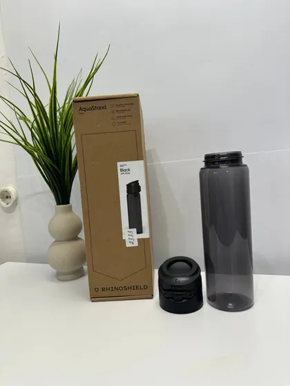 фото, Пляшка для води AguaStand 800 ml Tritan чорна (спортивна пляшечка, фляга для спорту) (ящик 25)