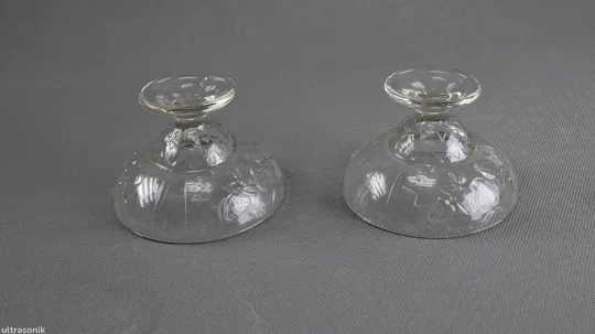 Вази креманки для десертів міні 2 шт прозоре радянське скло Вживане Характеристики
