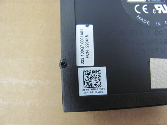 755-15  Вентилятор (кулер, FAN)  03YMF8 023.100Q7.0001  для  Dell Latitude 5530 E5530 5531 Precision 3560 3561 оригінал З аукціону