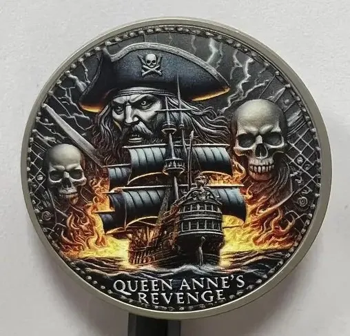 Набір із 3-х монет "Піратські кораблі у Карібському стилі". Ціна