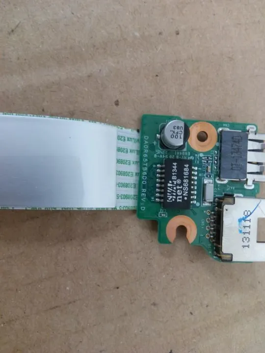 номер0337-14 плата USB LAN DA0R65TB6D0 для HP Pavilion 17 17-E 15-E мережевий роз'єм Enternet Socket Port Роз'єм Ethernet RJ45 connector Ethernet Jack Port With Cable LAN Ethernet Port usb board оригінал Де купити