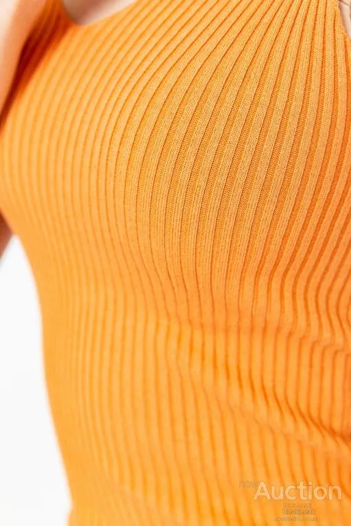 Майка женская в рубчик, цвет терракотовый, 204R028 Де купити