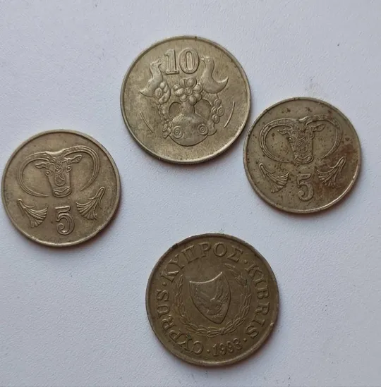 Купити 4 разменные монеты Республика Кипр 20-й век. mk625