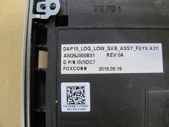 номер0988-2 Кришка дно піддон корпуса Нижний корпус (дно) для ноутбука Низ AM26J000B01 0V9DC7 для Dell Precision 7530 7540 M7540   оригінал На торгах