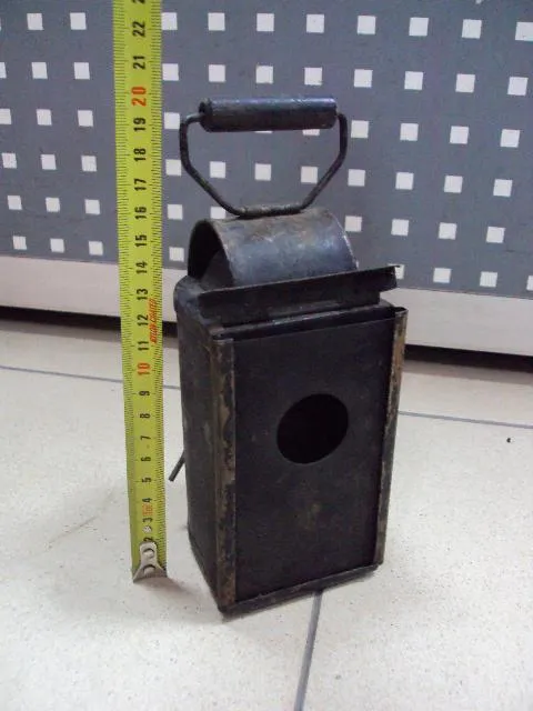 Керосиновый фонарь минометчика образца 1937 года высота 15,7 см, с ручкой 20 см №11377 Ціна