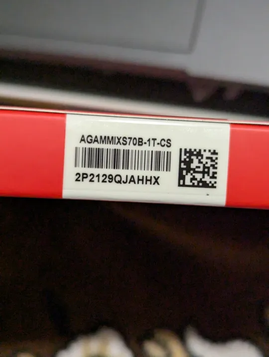 1TB AData XPG Gammix S70 Blade 1000GB Gen4x4 SSD m.2 NVMe PCIe 4.0 2280 З аукціону