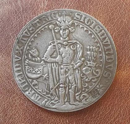 фото, Гульдинер 1486 року Сигізмунд Тіроль. Копія.