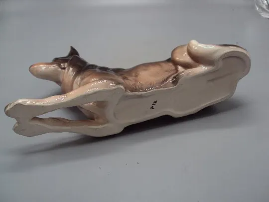 Фигура фарфор статуэтка Германия собака овчарка собачка размер 14,4 х 22,5 см №14257 З аукціону