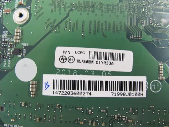 651-9 материнська плата SR3L9  i5-8350U ET480 NM-B501  для Lenovo Thinkpad T480  оригінал Характеристики