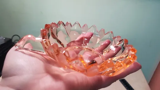 Креманки розетки піалки міні набор 3шт карамельне кольорове старе скло Вживане Торговий майданчик