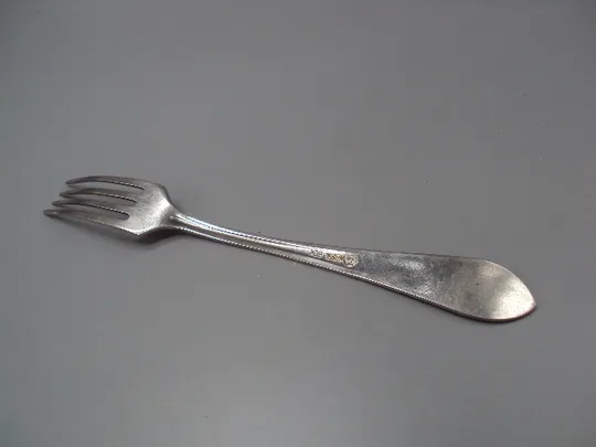 Столовые приборы вилка столовая нерж узор листья листочки нержавейка длина 20,5 см №18635в Продаж