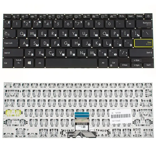 Клавіатура для ноутбука ASUS (X321 series) rus, black, без кадру Ціна