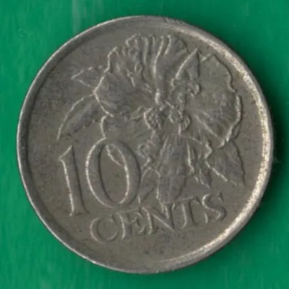 фото, 10 центів 2001 року Тринідад і Тобаго [МШ1]