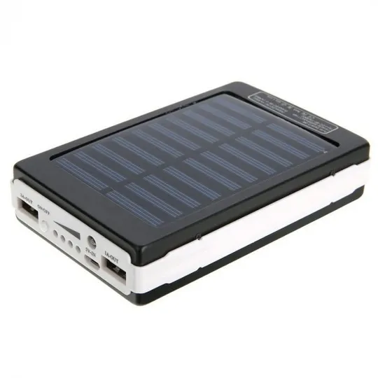УМБ Power Bank Solar 90000 mAh мобільне зарядне з сонячною панеллю та лампою, Power Bank Charger Батарея Продаж