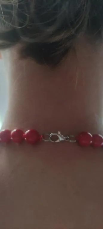 Красивые бусы настоящий коралл 45 см длина, 10 мм диаметр nk233 Де купити