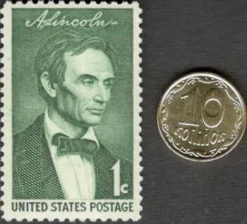 Купити USA (США) 1959 г.  АВРААМ ЛИНКОЛЬН. Стоковые фото Марка премиум-класса. СОСТОЯНИЕ ИДЕАЛЬНОЕ С КЛЕЕМ.