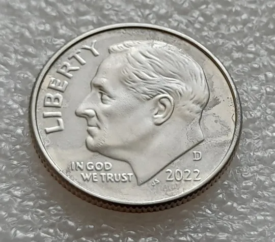 (8158 ря) 1 дайм 2022 D США (10 центів 2022) Ціна