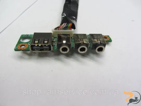 Роз’єми audio, USB для ноутбука Clevo M767S, *6-71-M74SA-D03AGP, б/в Ціна