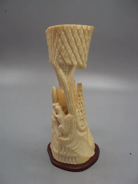 Карандашница кость сказка лиса и журавль высота 17 см вес 294 г №13681 Продаж