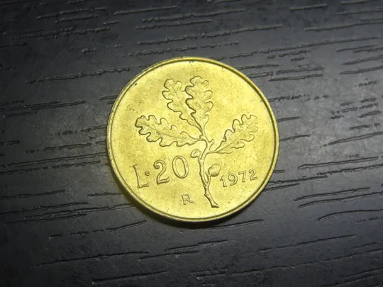 20 лір Італія 1972 Ціна