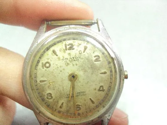 часы наручные швейцария orator 17 камней incabloc офицерские вторая мировая война №337 З аукціону