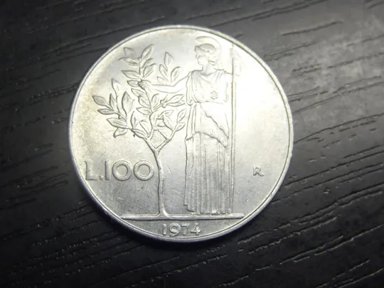 100 лір 1974 Італія Ціна