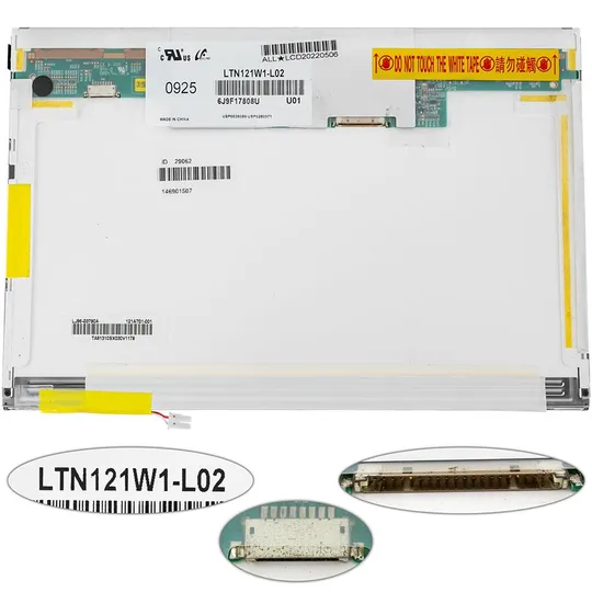 Купити Матриця 12.1 LTN121W1-L02 (1280*800, 20pin, 1CCFL, NORMAL, глянцева, роз&#039;єм праворуч зверху) для ноутбука (renew)