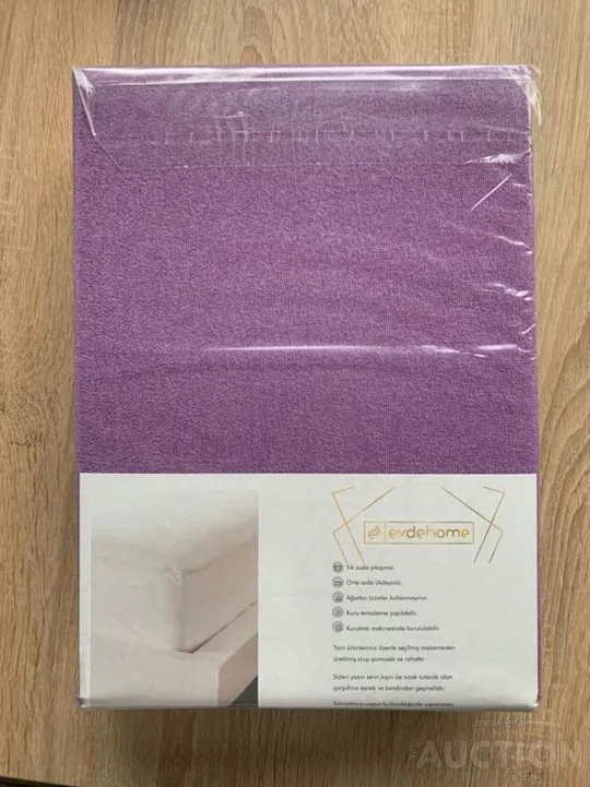Простирадло махрове на резинці EvdeHoe 210х250 і дві наволочки 50х70 Продаж