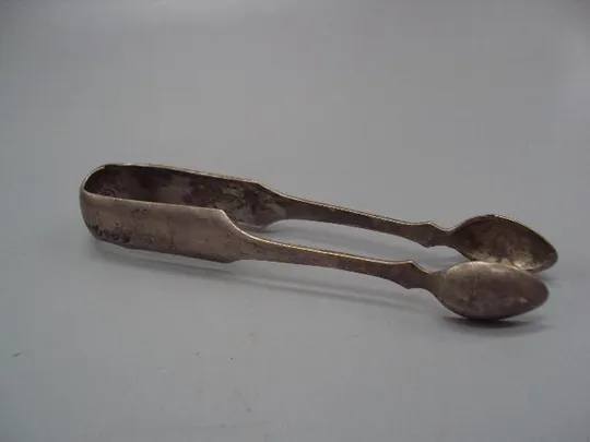 Купити Щипцы для сахара ложки Варшава Фраже Fraget N Plaque герб орел латунь посеребрение 13,5 см №1813