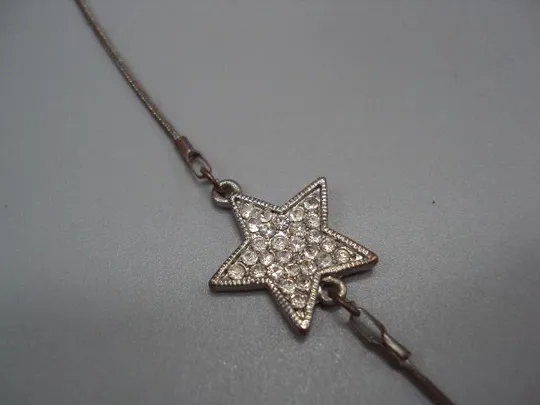 Бижутерия колье цепочка и звезды бусы звездочки длина цепочки 78 см (не все камушки) №15096 Характеристики