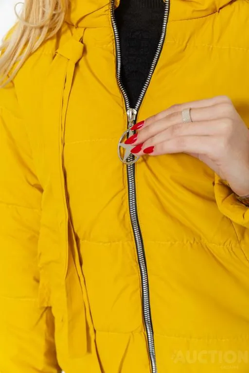 Куртка женская демисезонная, цвет горчичный, 131R262 Де купити