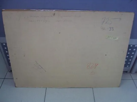 Картина пейзаж река Ильцы Карпаты картон, масло Черников В.М. 49 х 68,5 см №3368 Де купити