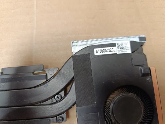 номер0975-6  система охолодження AT30O003ZAL 08RVMW GDB55-PQ для Dell Precision  7550 m7550 7560  оригінал З аукціону