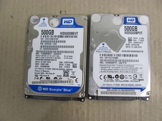 Жорсткий диск   2.5&quot; SATA 500GB WD Blue 5400rpm 8MB WD5000BPVT Ціна