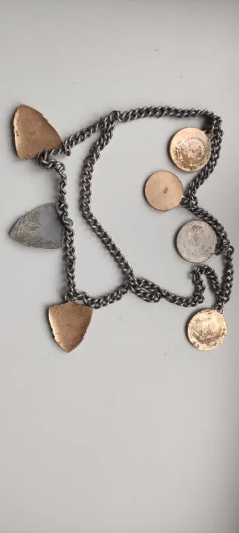 Медали на собаку на толстой цепи, 1970-е годы СССР , федерация служебного собаководства kd264 Недорого