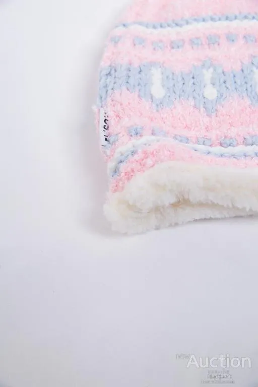 Купити Детская шапка, розового цвета с узором, 167R7781