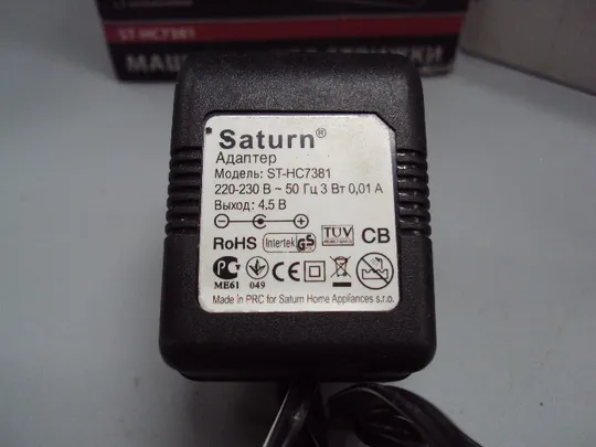 Машинка для стрижки Saturn модель ST-HC7381 Сатурн Чехия рабочая №15964 Інструкція
