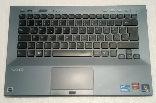 Верхня частина корпуса (палмрест) з ноутбука SONY Vaio PCG-41214M VPCSB 024-0023-8024-A 9Z.N6BLF.001 Ціна