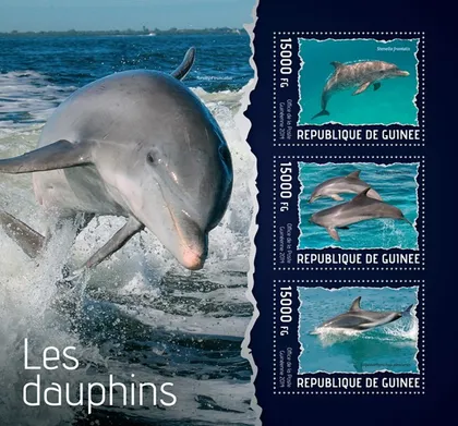 фото, Гвинея- Дельфины-2014. Чистый полный красивый комплект.MNH.