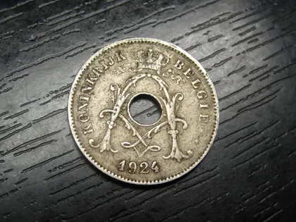 фото, 10 сантимів Бельгія 1924 Belgie