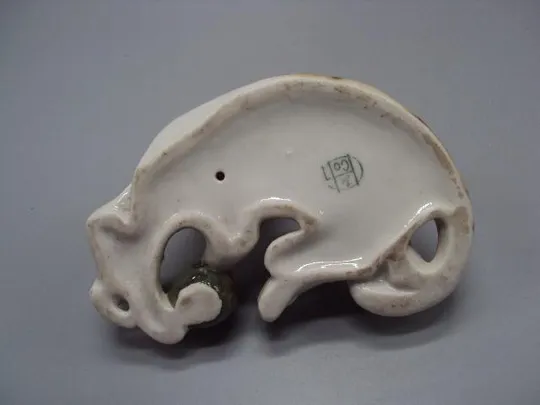 Фигура фарфор Германия GH co Grafenthal кошка с котятами и клубком котики высота 7,7см (скол) №11570 Характеристики