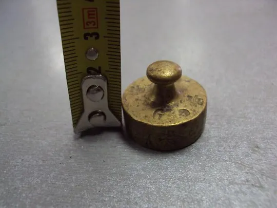 Гиря клейма 50 N.D.B. гирька высота 2,2 см, диаметр 2,6 см №11615 З аукціону