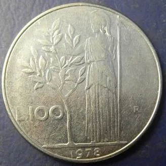 100 лір 1978 Італії Ціна